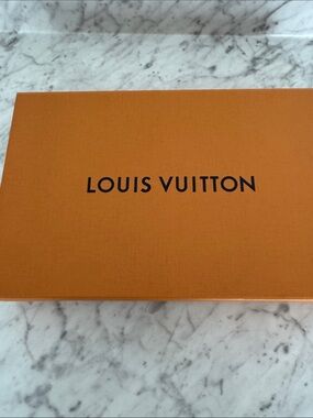 Louis Vuitton Orange Box with Black Logo